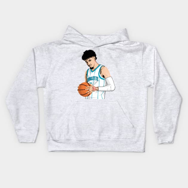 LaMelo Ball Kids Hoodie by knnthmrctn